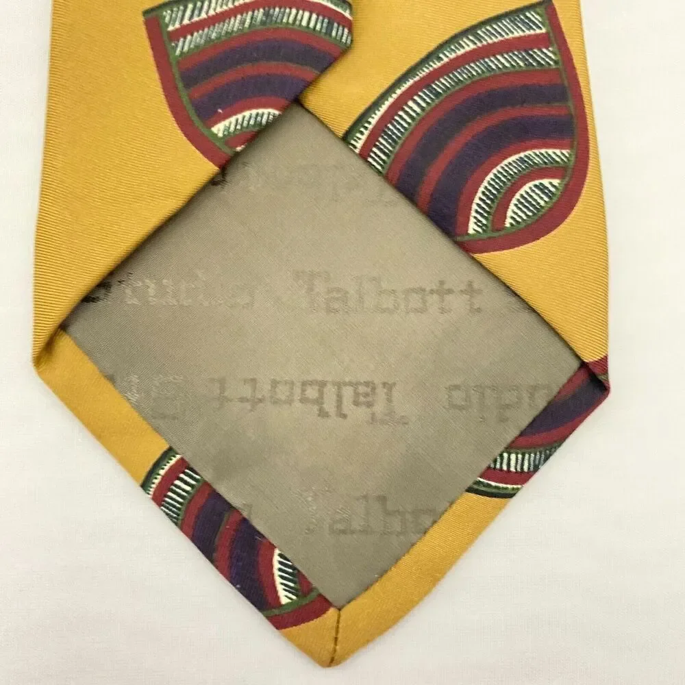 #5576 Talbott Studio for Redwoods and Ross Men's Gold Necktie. Tie 57 x 4.50